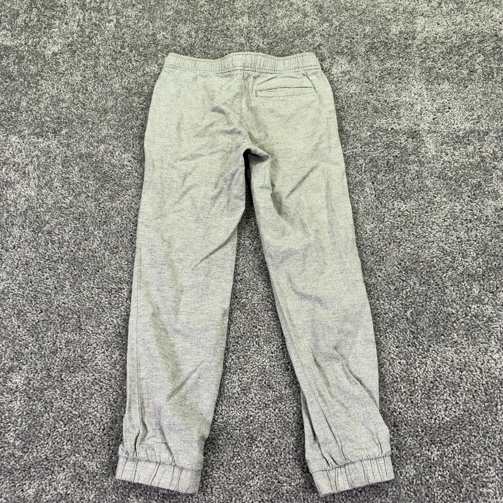 Old Navy Pants Kids 8 Gray Jogger Elastic Waist Drawstring Twill Lounge Casual